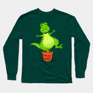 Cactus Rex Free Hugs Long Sleeve T-Shirt